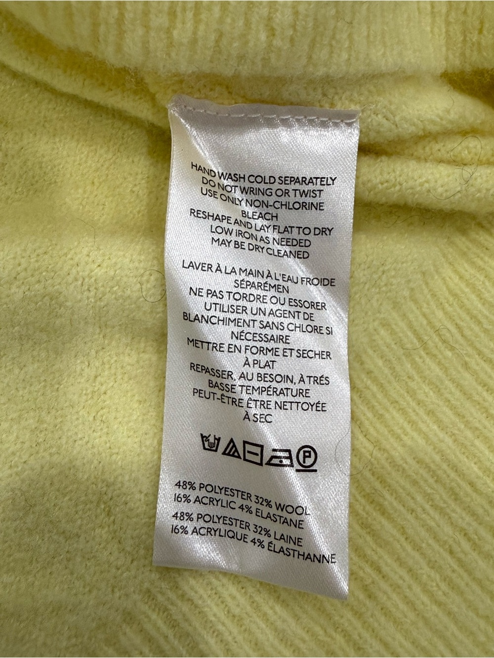 Free People Oversized Soft Sweater Canary Pail Yellow Womens Size XL - Picture 5 of 5